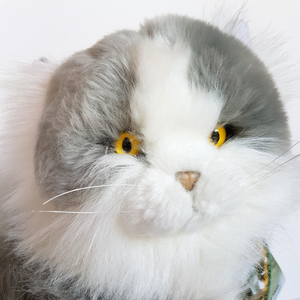 Bocchetta NORWEGIAN GREY CAT Realistic Missy Plush 30cm Stuffed Animal Soft Toy2
