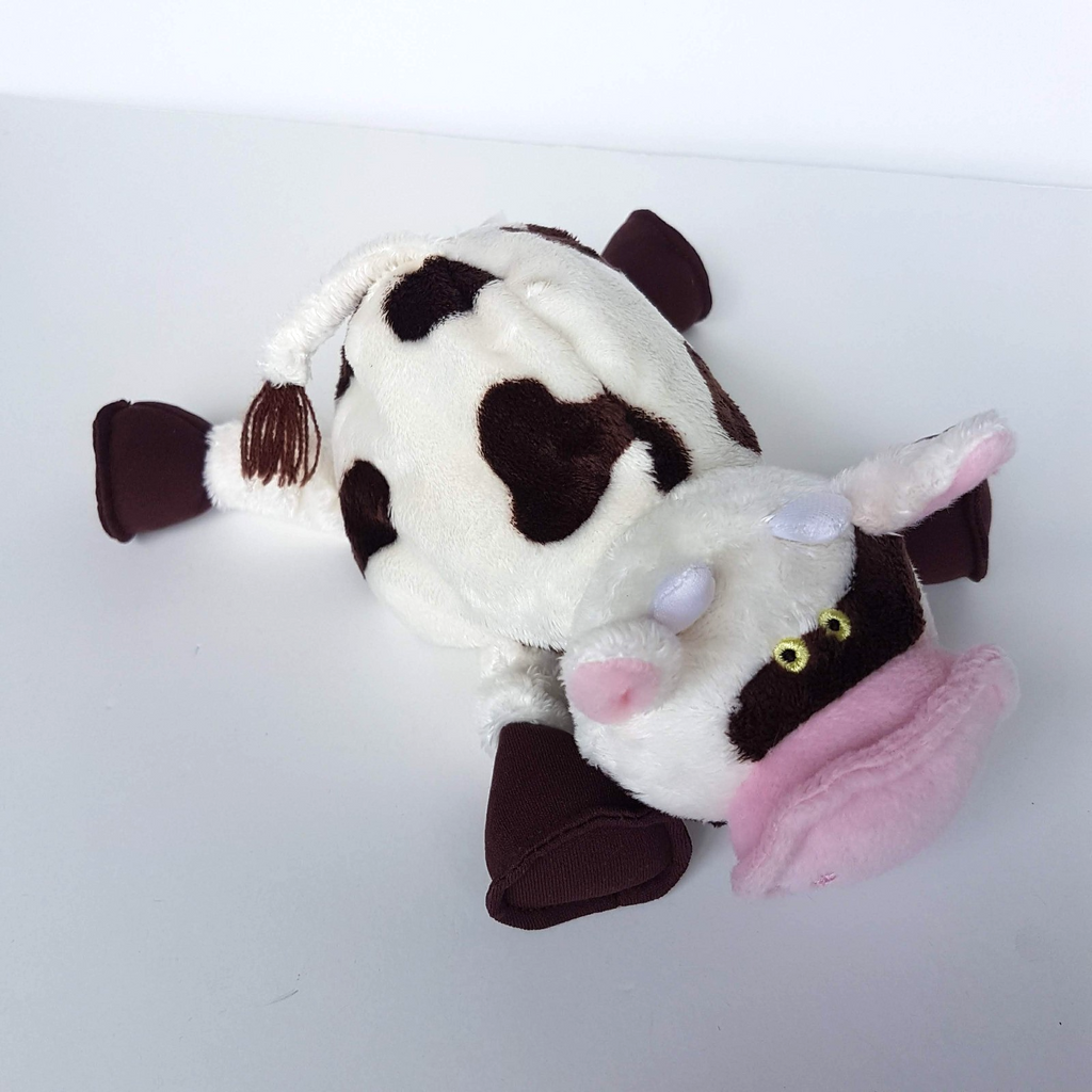 Rare MAKE BELIEVE IDEAS Plush Cow 2007 18cm Stuffed Animal Soft Toy Farm Floppy7