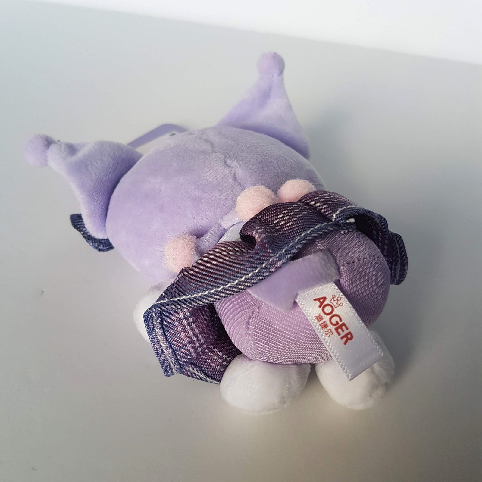 AOGER Sanrio KUROMI Plush Doll Keychain Keyring Bag Charm TAG Accessory Soft Toy3