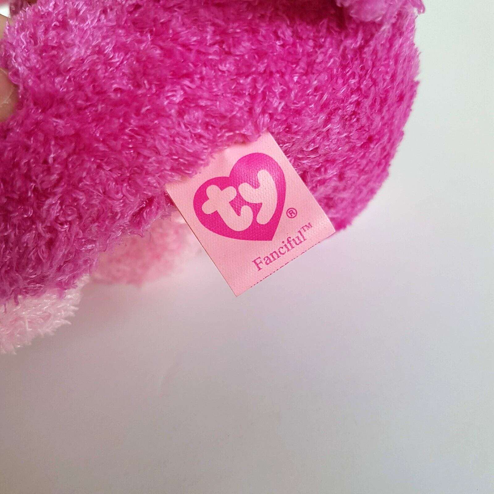 TY Beanie PINKYS FANCIFUL Dog Puppy Pink Plush Stuffed Animal TAGS Soft Toy Cute7