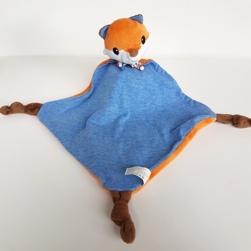 Tiger Tribe FOX Lovey Plush Velour Baby Comforter Security Blanket Soft Toy Cute1
