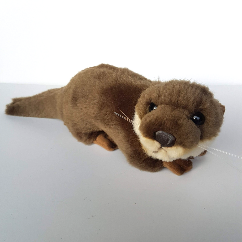 Korimco LOVABLE OTTER Plush 33cm Soft Toy Wild Animal Stuffed Animal Realistic0