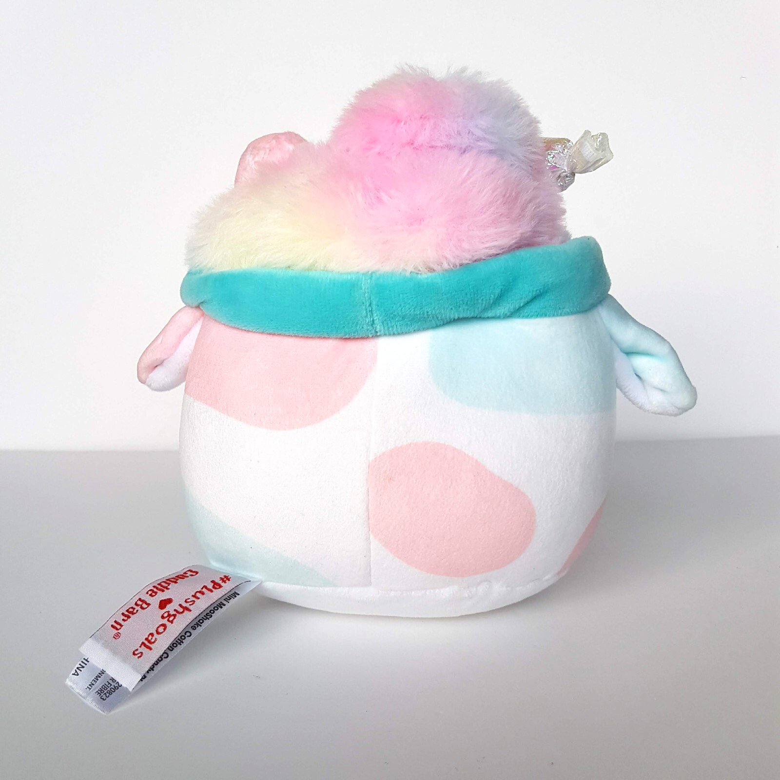 Cuddle Barn MOOSHAKE COTTON CANDY COW Plush 19cm Stuffed Animal Food Soft Toy3