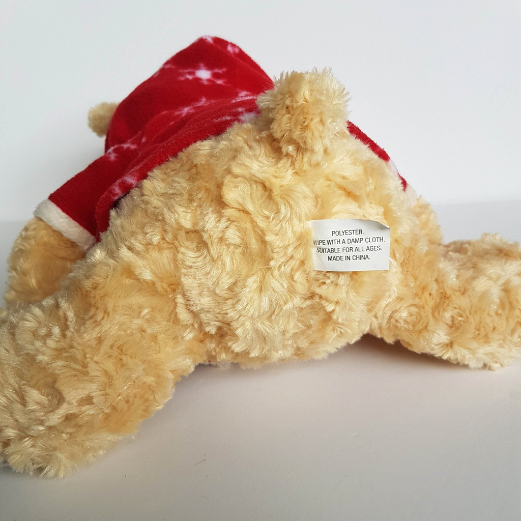 Myers Christmas 2009 BOSLEY Teddy Bear Soft Toy Plush Stuffed Animal Red Hoodie9