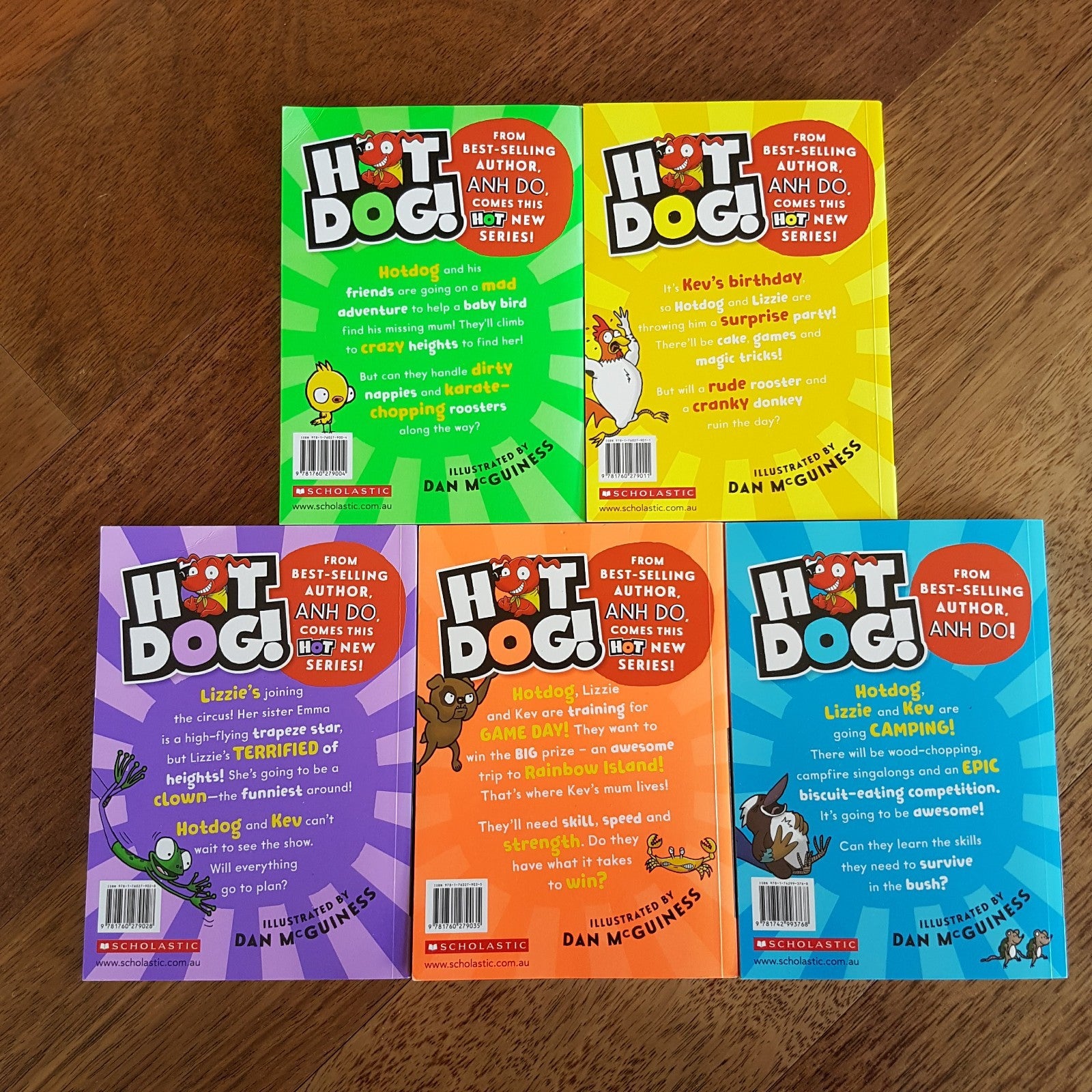 Anh Do HOT DOG Book 1 5 Bundle Lot Kids Fiction Paperback Illustrated Children6