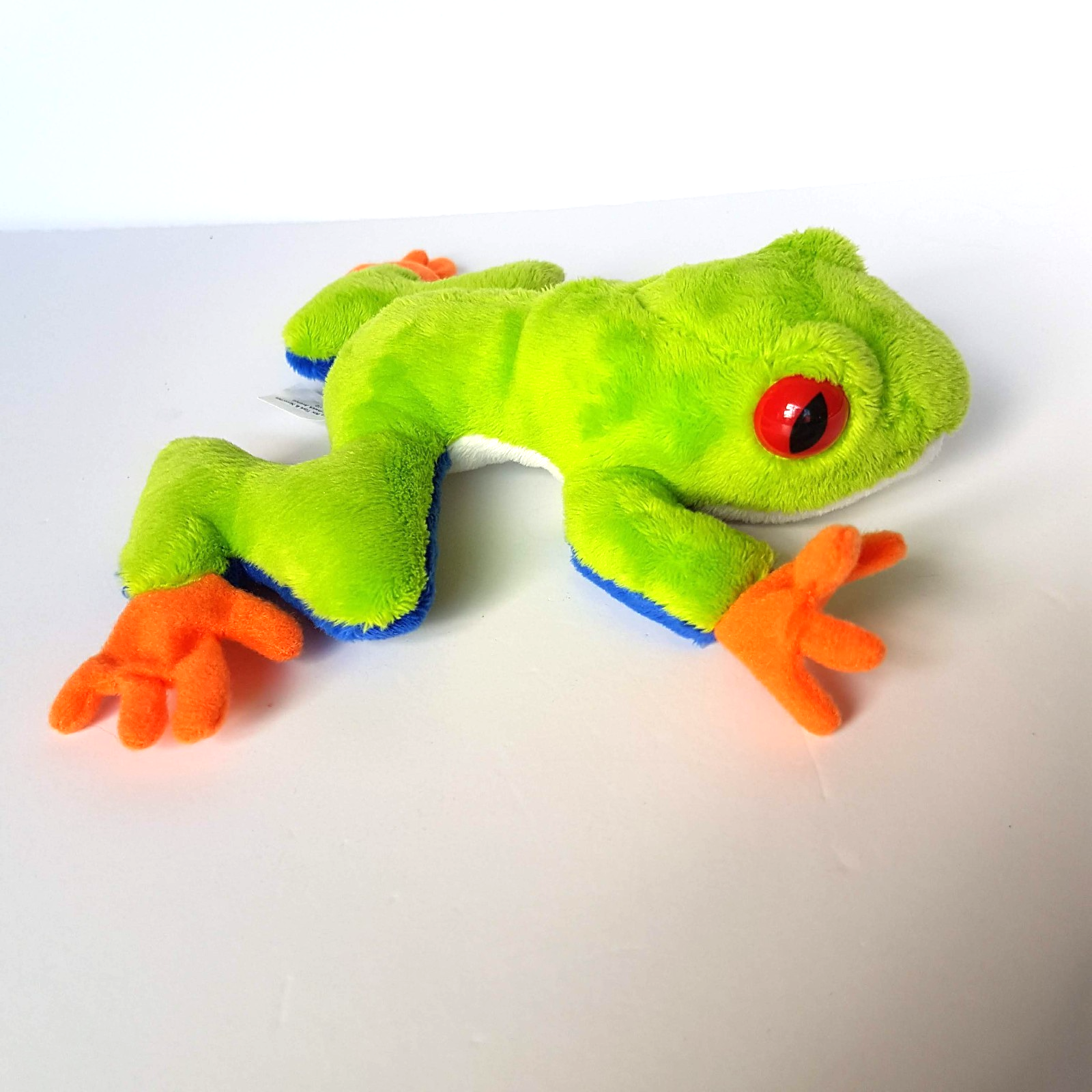 Neon RED EYED TREE FROG Plush 17cm Soft Toy Stuffed Animal Reptile Beanbag Toy5