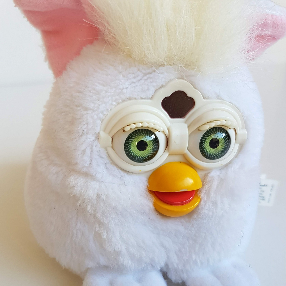 Vintage FURBY BUDDIES Plush Bean Bag Soft Toy Tiger 1999 Stuffed Animal 12cm1