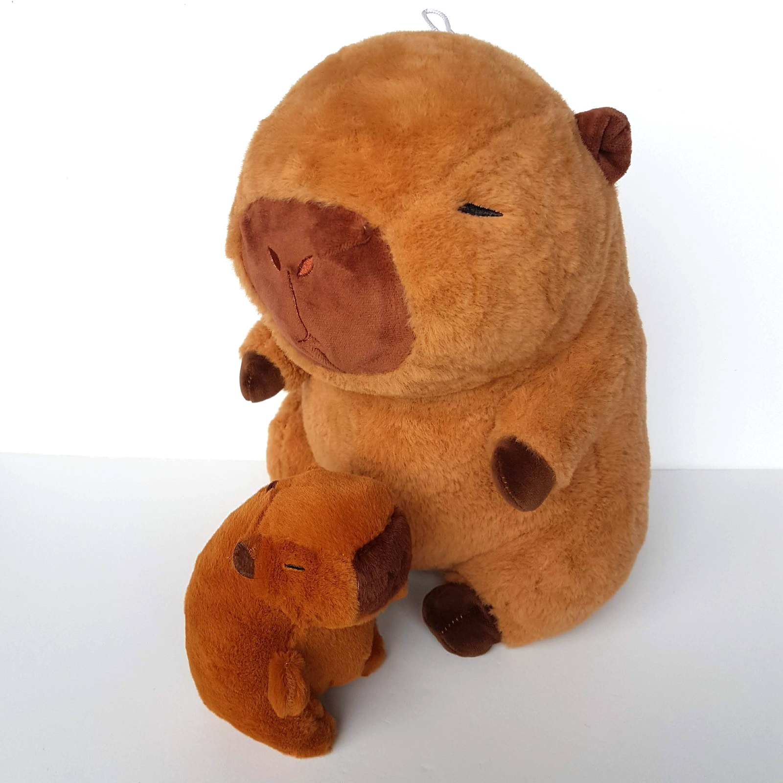 CAPYBARA MUM & BABY 30cm Plush Stuffed Animal Soft Toy Zoo Big Guinea Pig Toy1