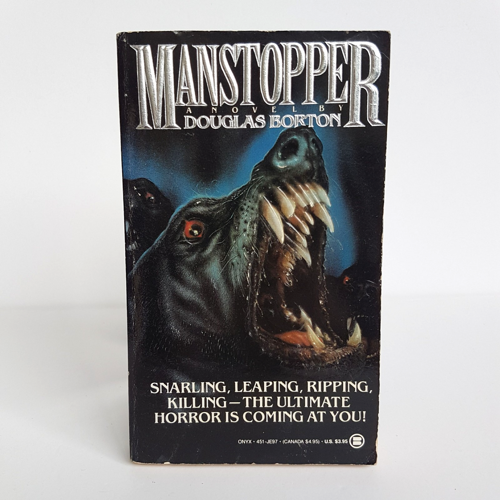 MANSTOPPER Douglas Borton Book Horror Paperback FIRST EDITION 1988 Scary Novel0