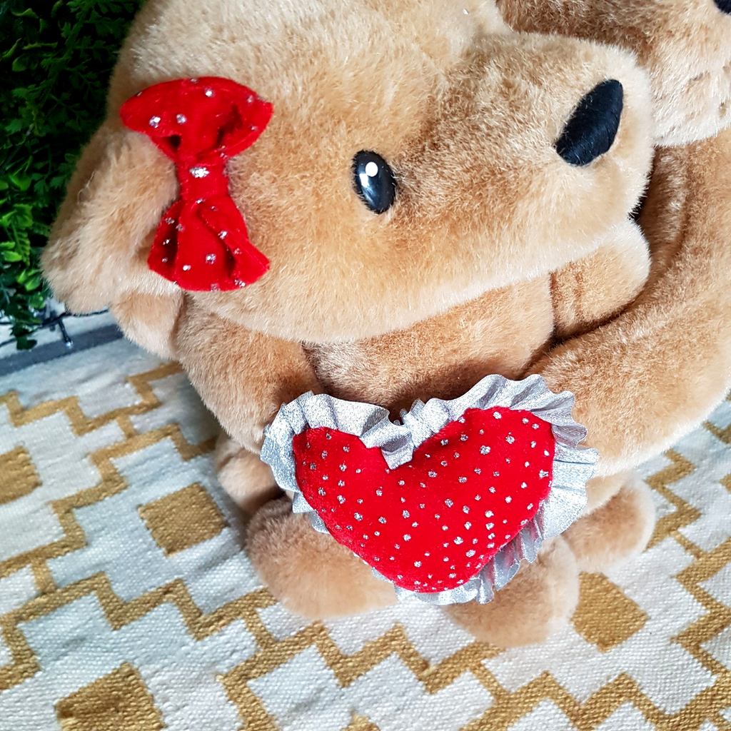Valentines CUDDLE TEDDY BEARS Plush Heart Love Toy 47cm Soft Toy Stuffed Animal5