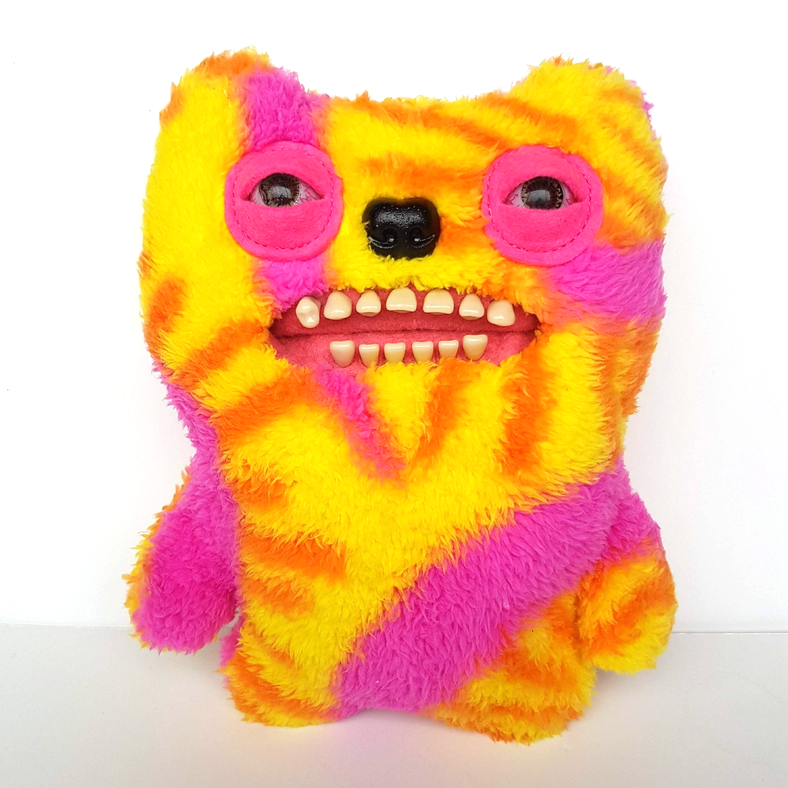 Fuggler LABORATORY MISFITS Funny Ugly Monster Plush Scary Pink Yellow Soft Toy1