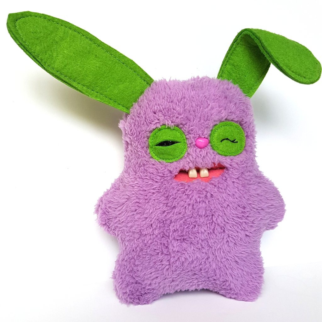Fuggler LIMITED EDITION RABID RABBIT Funny Ugly Monster Plush Toy Rare Purple4