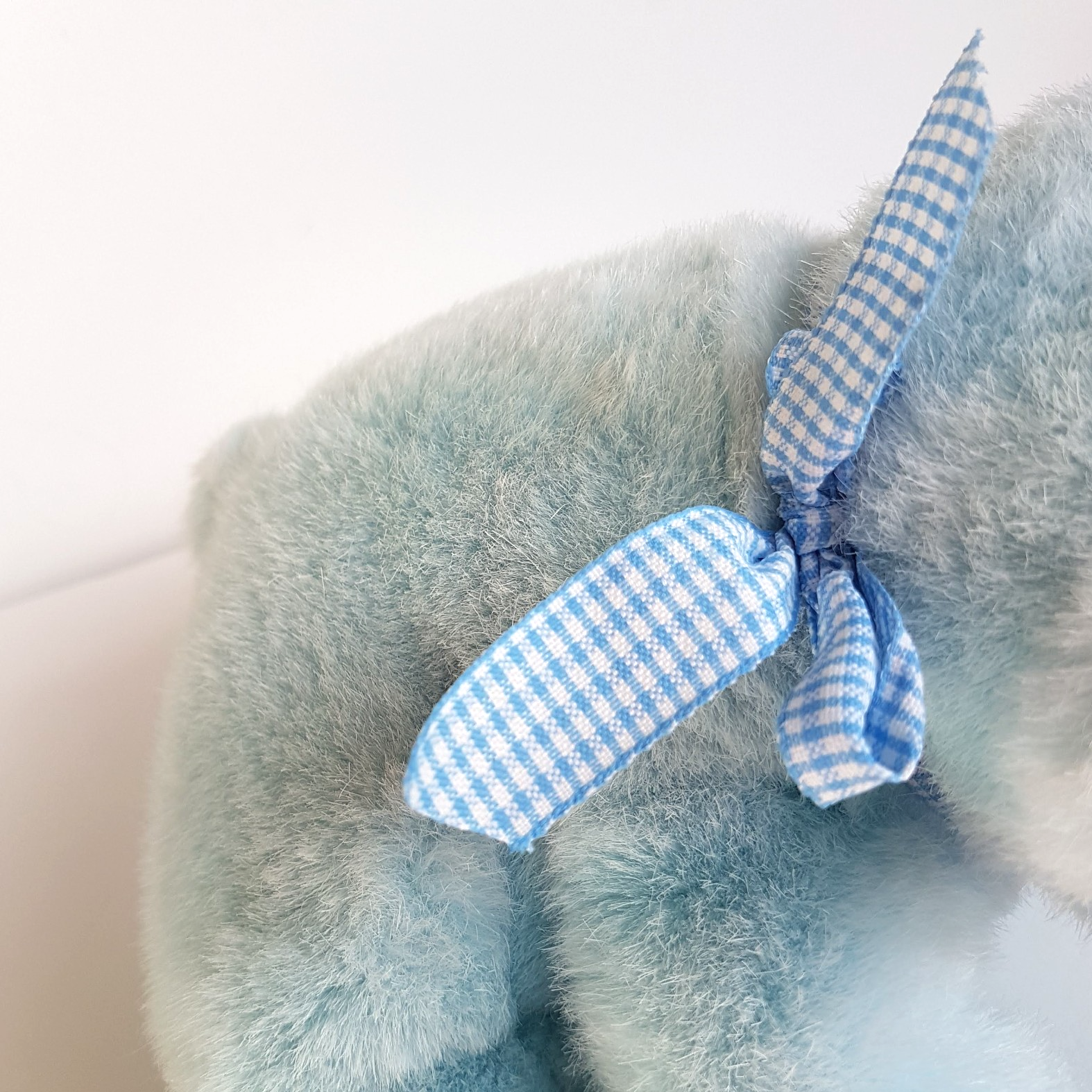 Vintage Tomfoolery BLUE TEDDY BEAR 25cm long Plush Soft Toy Stuffed Animal Cute10