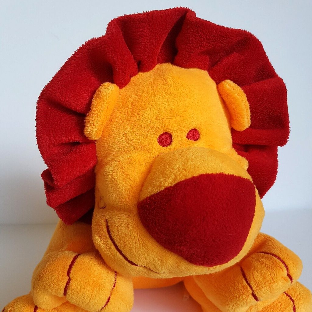 Cardeaux FLOPPY LION Red Orange Plush 19cm Soft Toy Stuffed Animal Beanbag Cute4