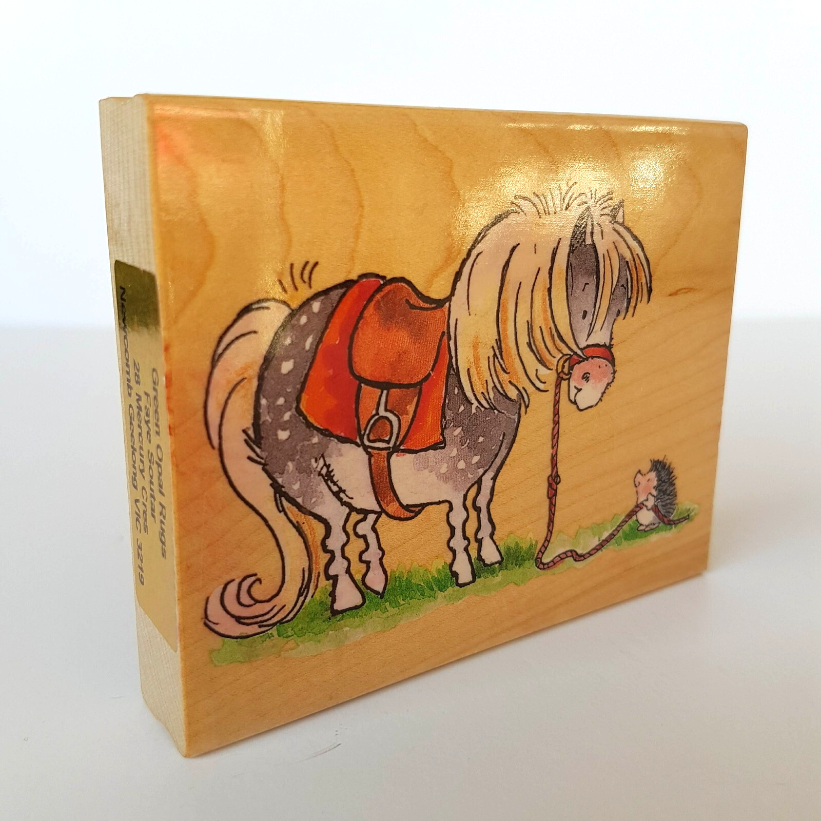 Penny Black MINDING SHELTY Horse Stamp Hedgehog Craft Scrapbooking Animal Stamp1