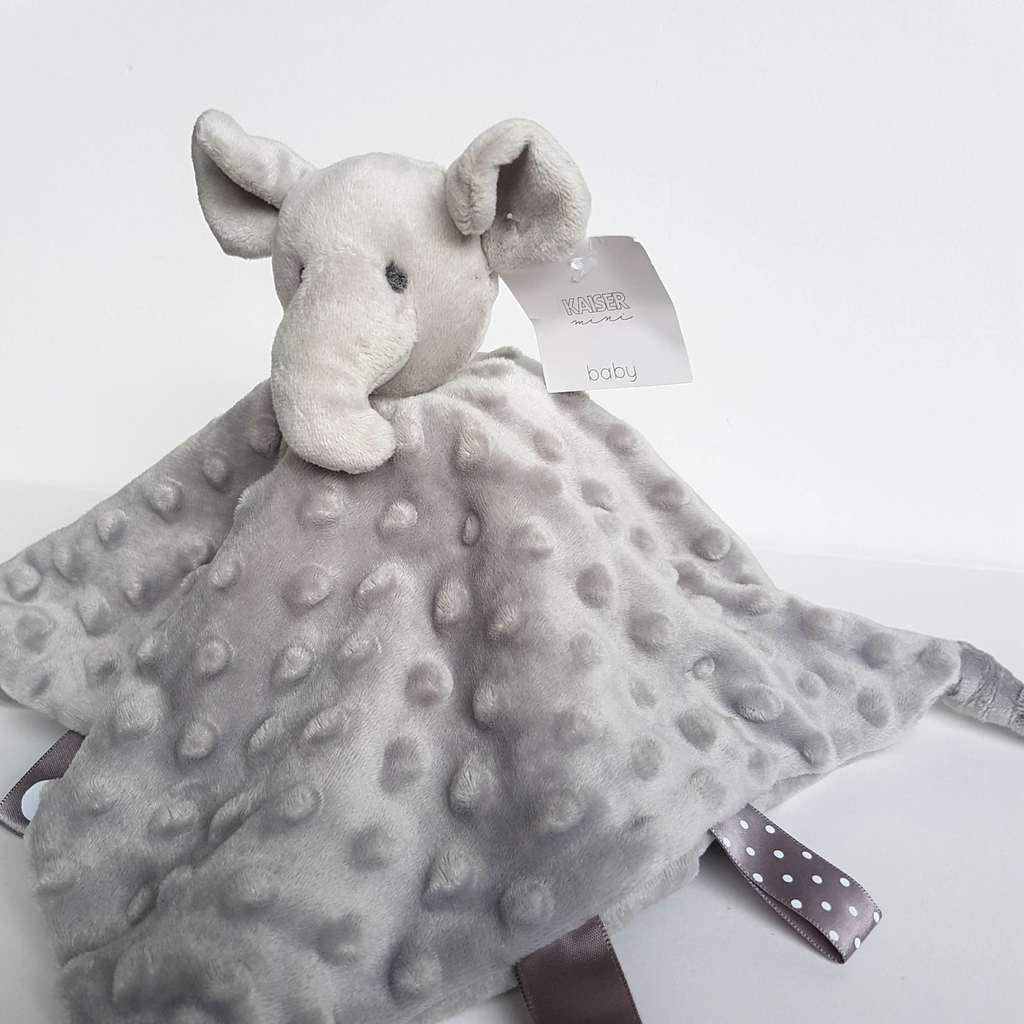 Kaiser Baby GREY ELEPHANT Lovey Plush Security Blanket Comforter Sleep Soft Toy3