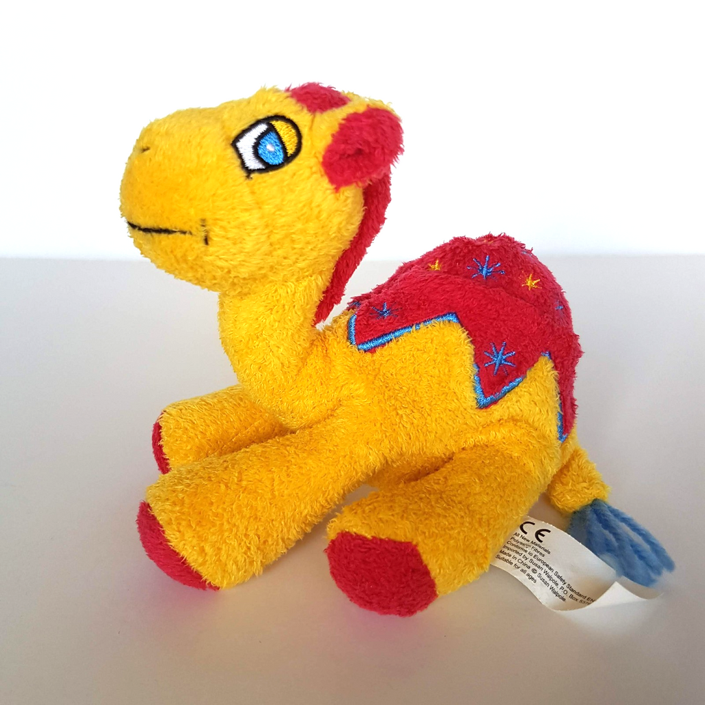 Cute FLOPPY CAMEL Plush 14cm Stuffed Animal Super Soft Toy Dubai Yellow Red Cute0
