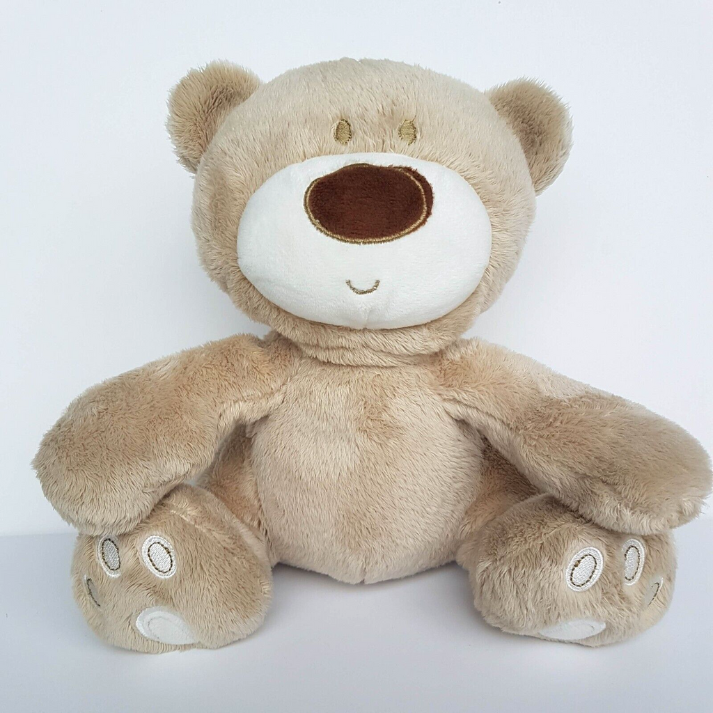 Ollie's Place BABY BEAR RATTLE Plush Lovey Soft Toy 25cm Stuffed Animal Cute0