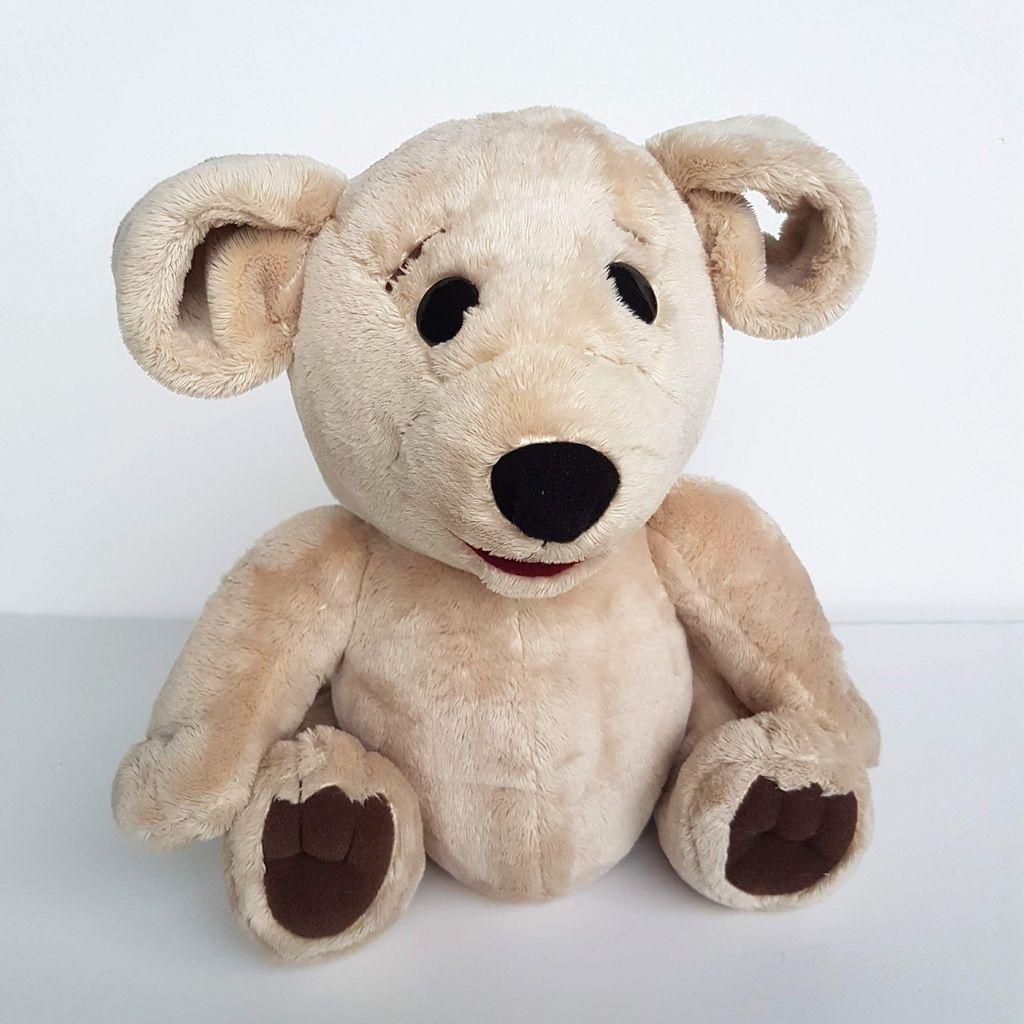 TED E BARE David Strassman Teddy Bear Plush 26cm Soft Toy Stuffed Animal FLAT0