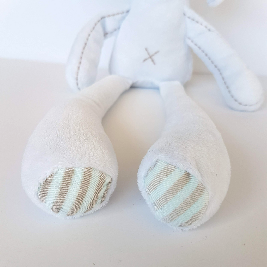 Pumpkin Patch BLUE BUNNY RABBIT Lovey 38cm Plush Baby Comforter Sleep Soft Toy3