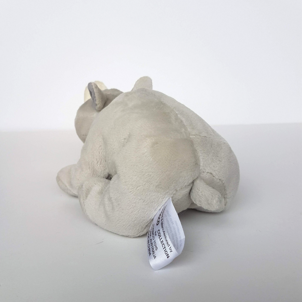 Leosco Korimco GREY RHINO Safari 22cm Plush Soft Toy Stuffed Animal Beanbag Cute7