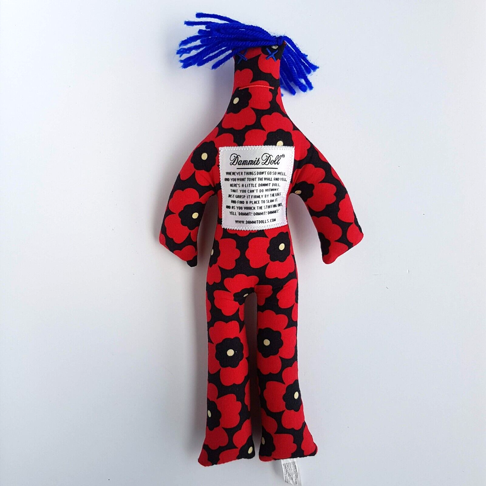 DAMMIT DOLL Red Black STRESS TOY Frustration Plush Soft Toy stuffed Toy Stimming0