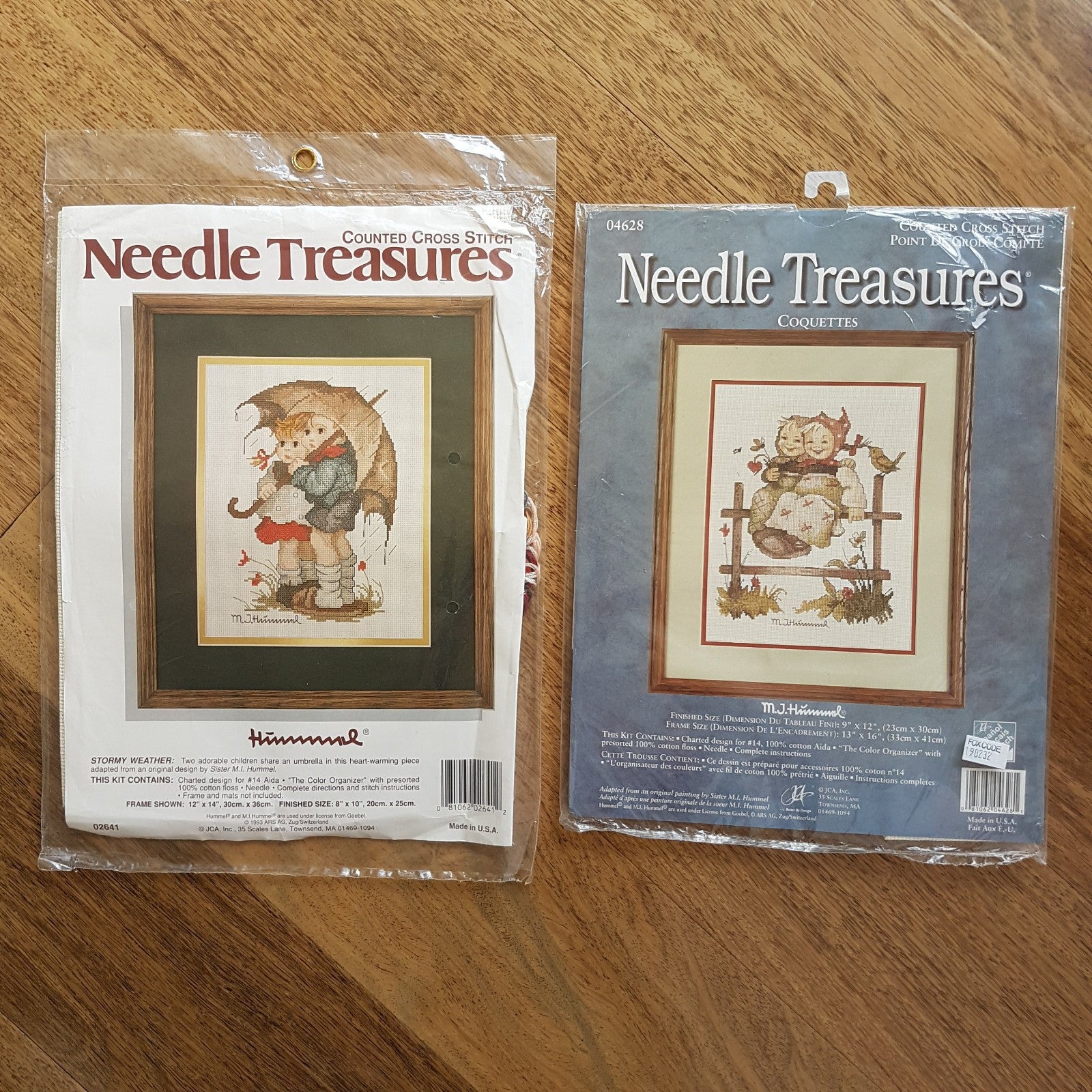 Needle Treasures HUMMEL COQUETTES & STORMY WEATHER Cross Stitch Kit Craft Cute0