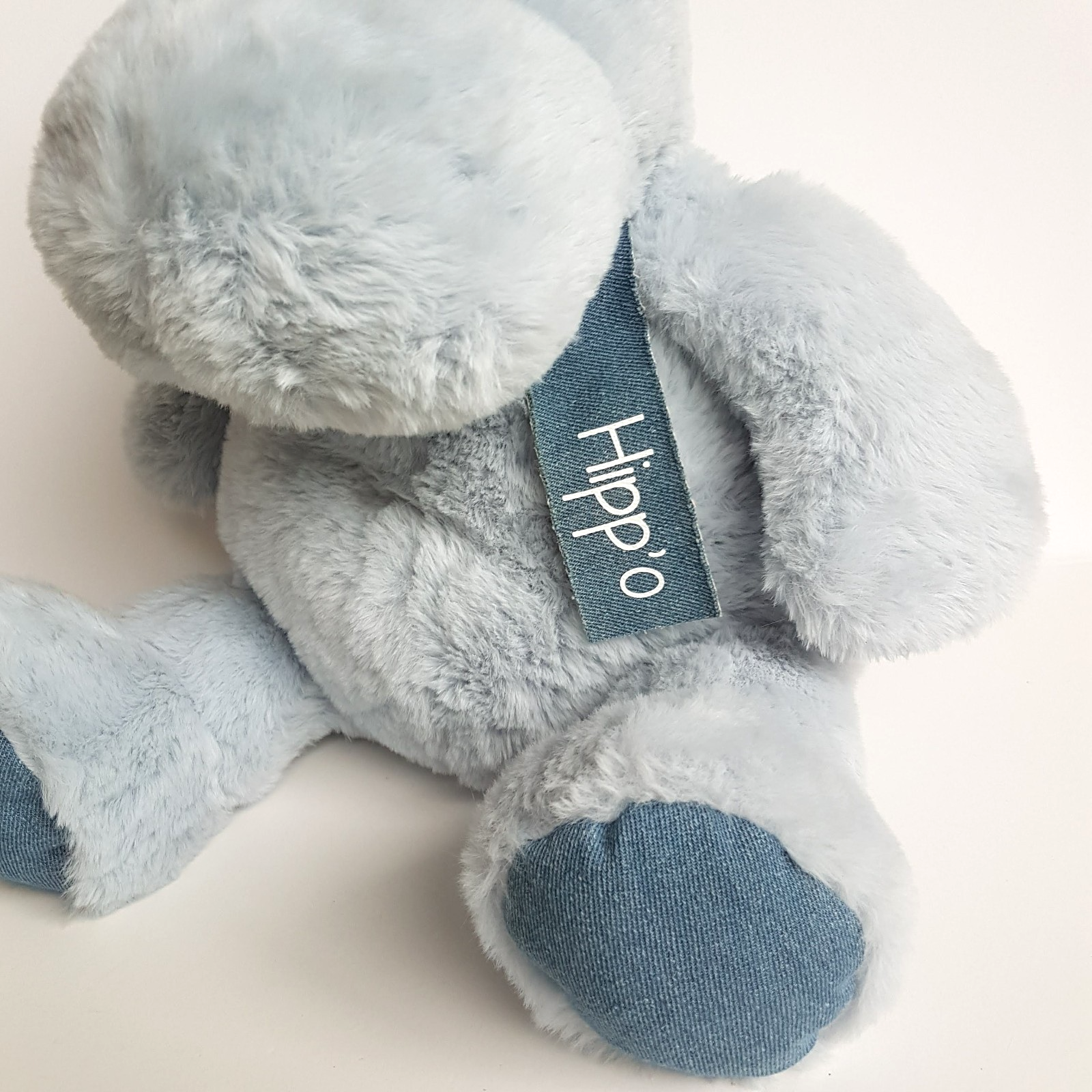Histoire d'Ours BLUE HIPPO Plush 30cm Stuffed Animal Denim Hipp'o Sleep Soft Toy3