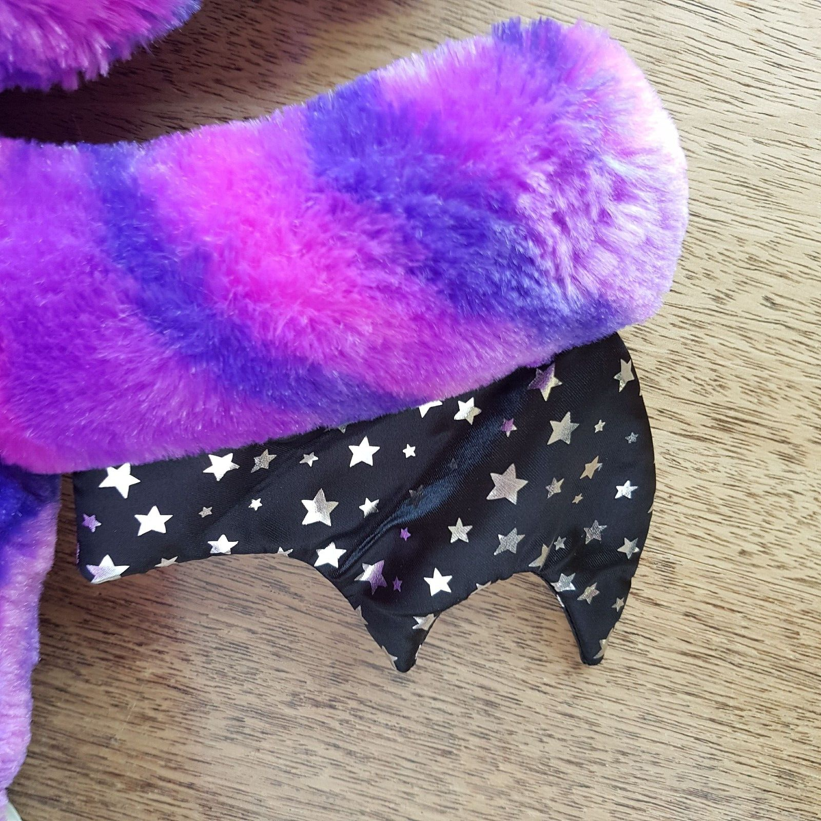 Build A Bear VAMPIRE BAT Plush STARRY NIGHT Purple Blue Stars Stuffed Animal Toy5