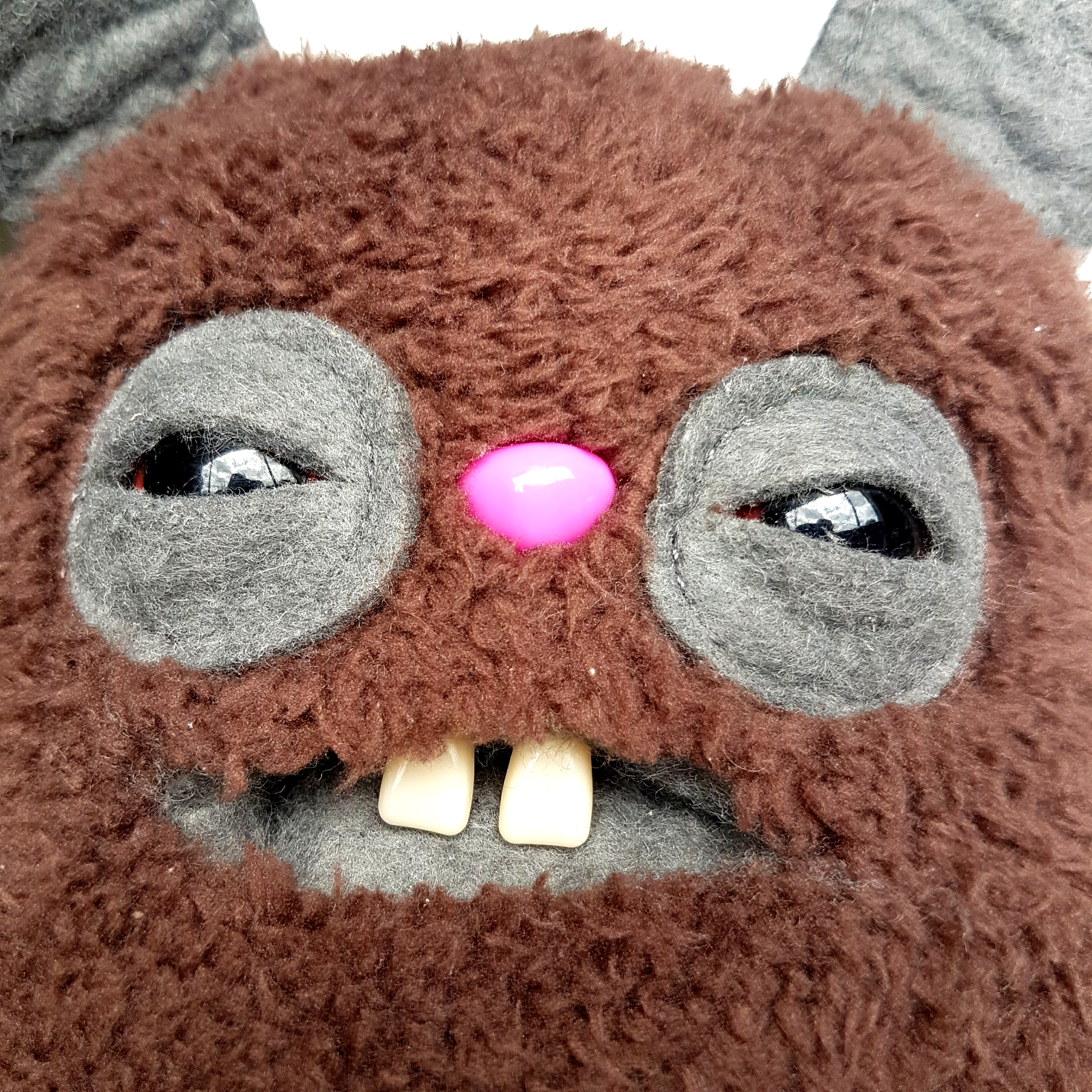 Fuggler BROWN RABID RABBIT Plush Soft Toy Funny Ugly Monster 30cm Big Ears Teeth10
