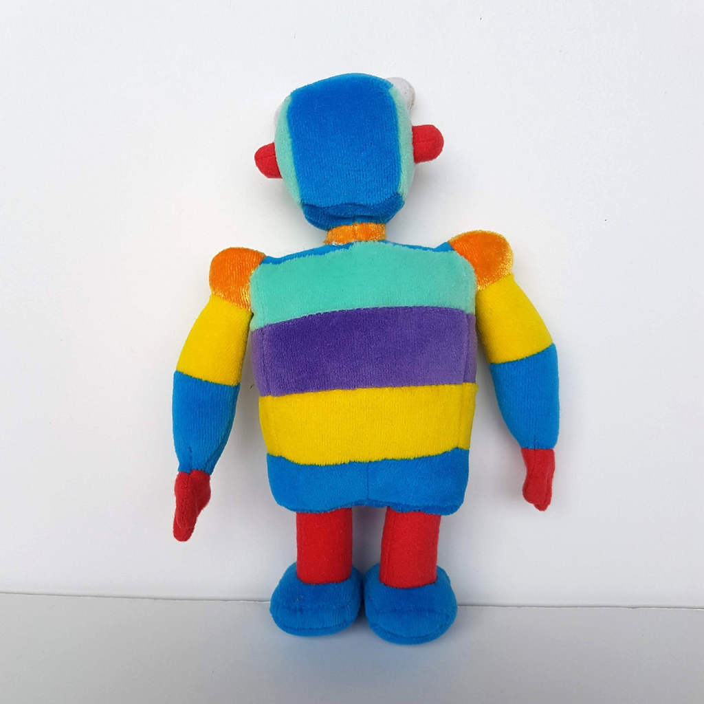 Lego Little Robots STRIPEY ROBOT Plush Velour 20cm Soft Toy Stripe Stuffed Toy5