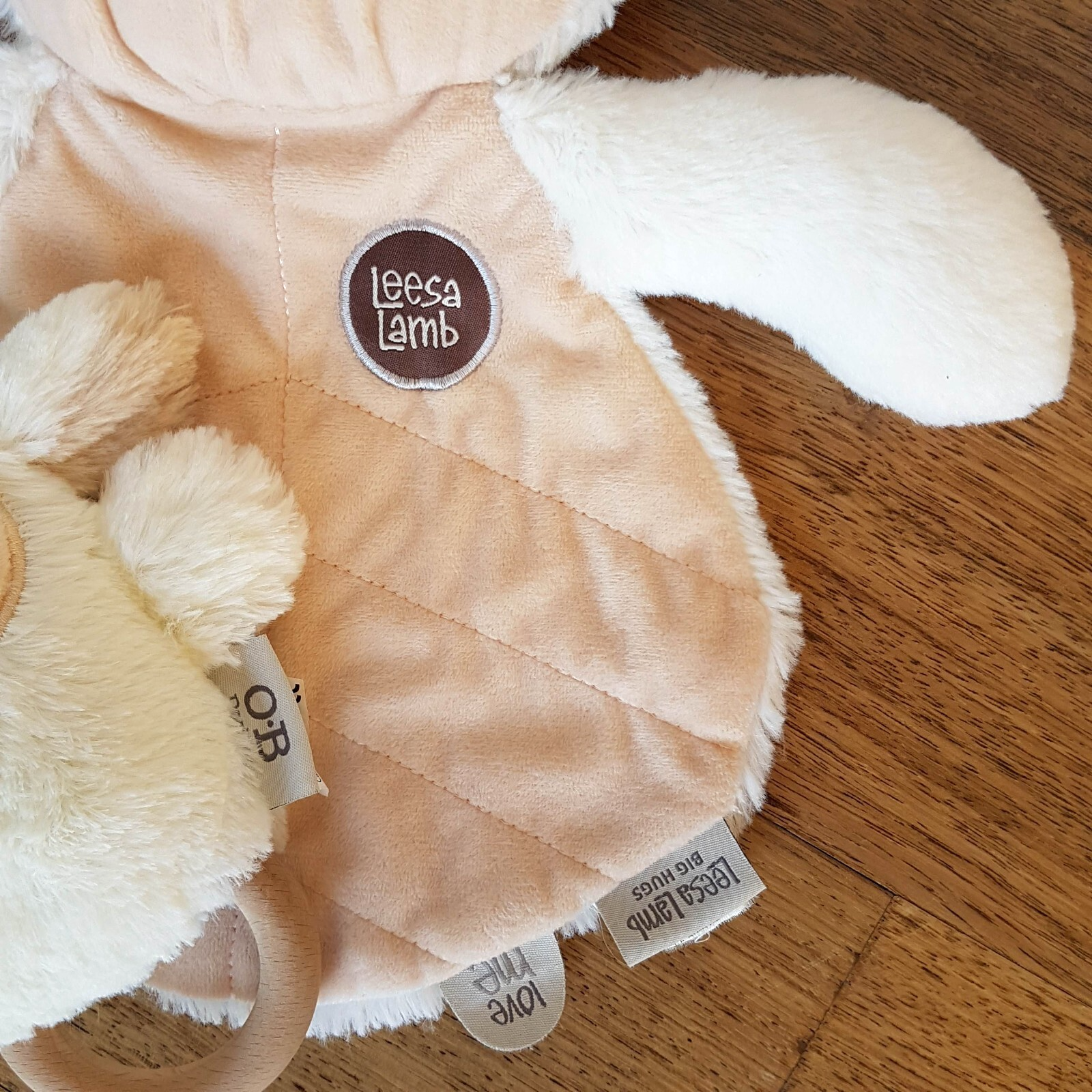 LEESA LAMB Baby Lovey SET Comforter Plush Soft Toy LEE LAMB Rattle Security Toy3