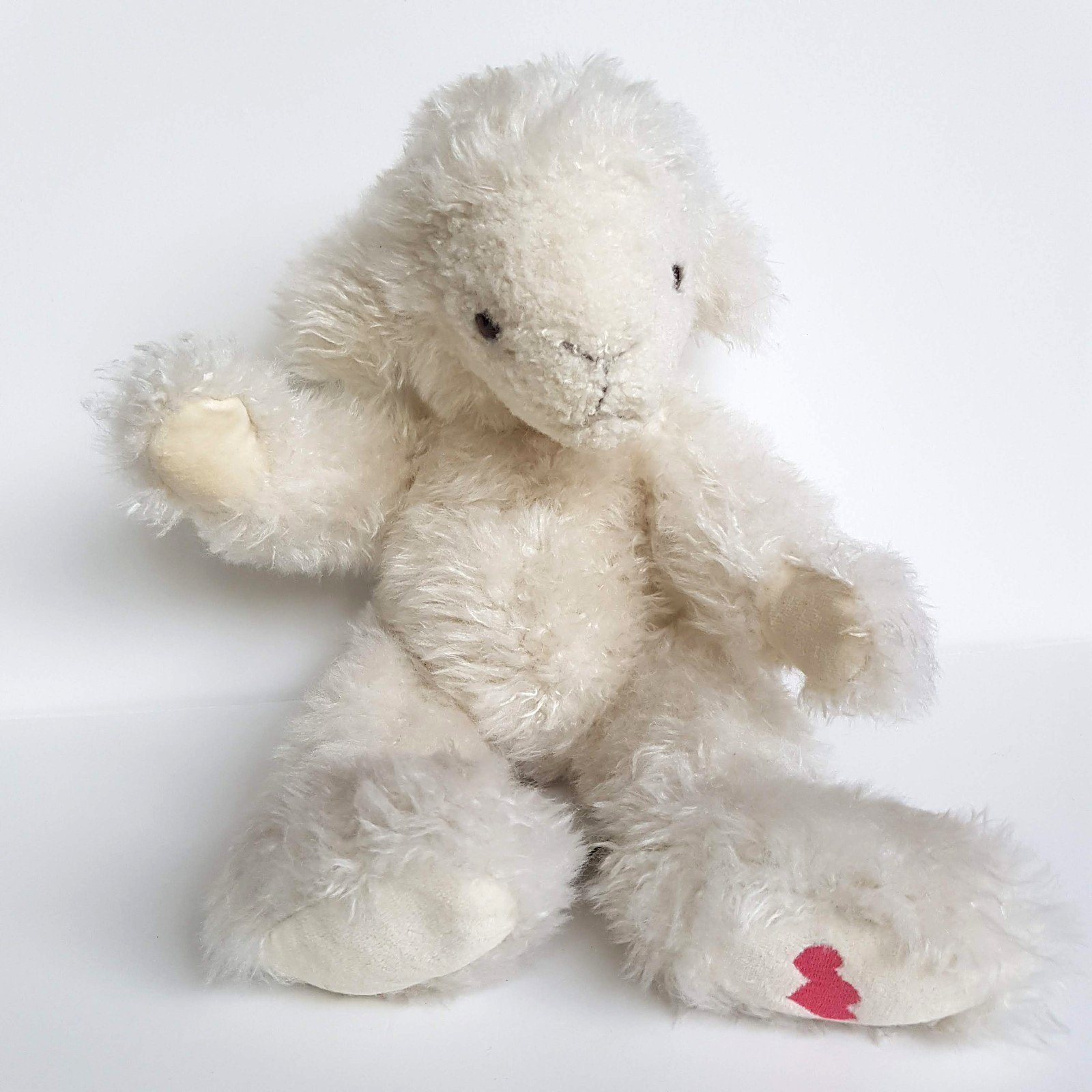 Settle Bears SOFT GREY LAMB Plush 5 Way Jointed 45cm Stuffed Animal Soft Toy0