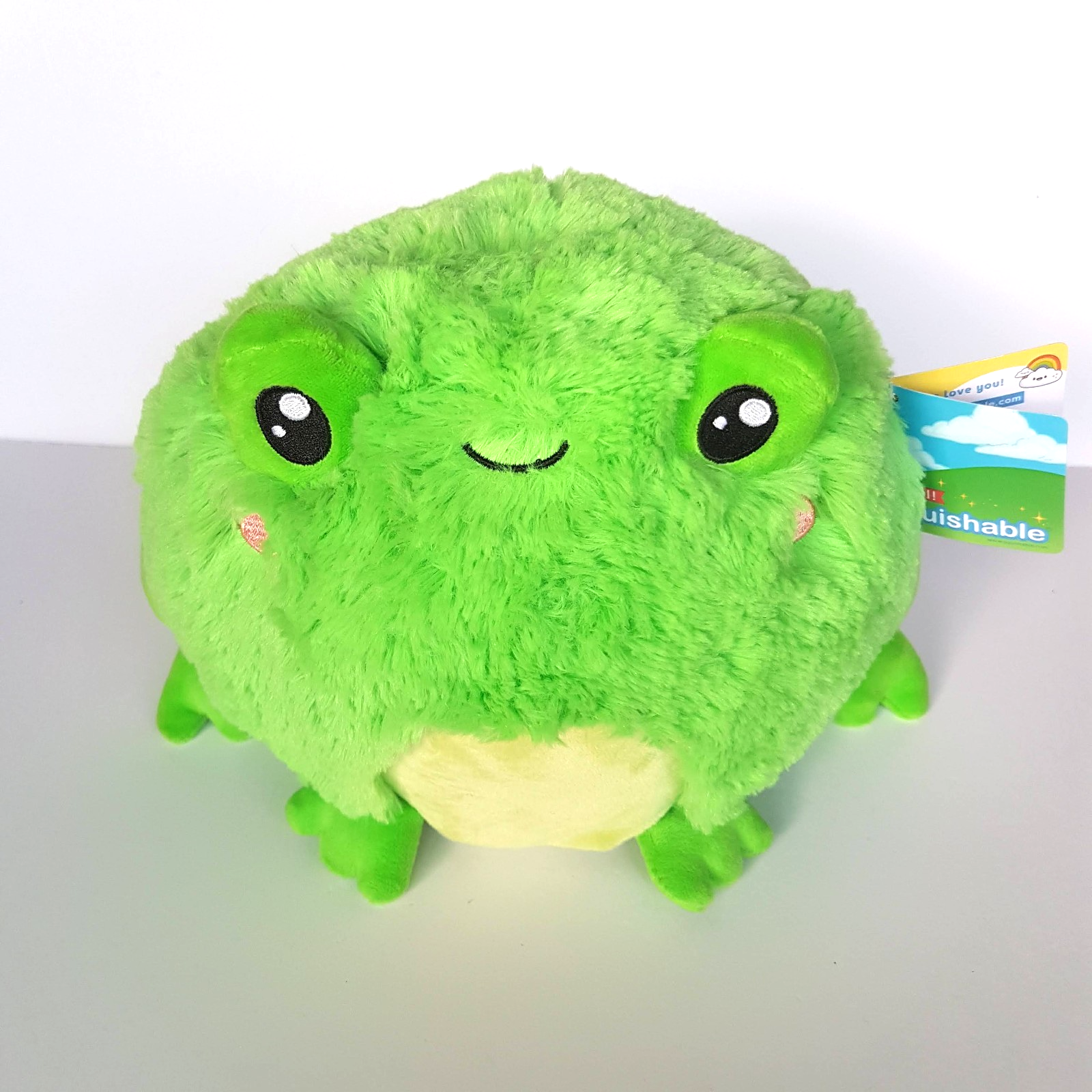 Cuddle Barn SQUISHABLE FROG Green Froggie Plush Goals Soft Toy Stuffed Animal1