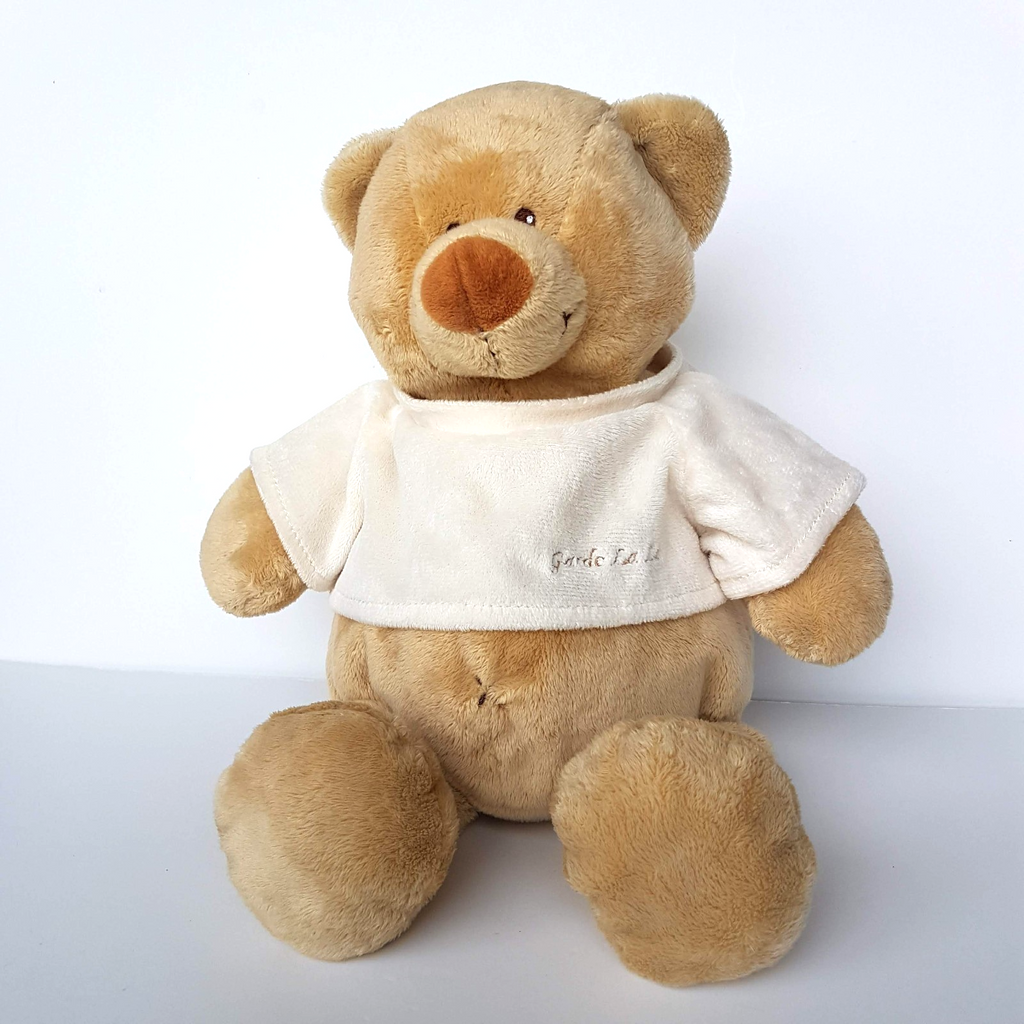 GARDO BABY Plush BEAR Lovey 37cm Plush Cream Stuffed Animal Soft Toy Comfort1