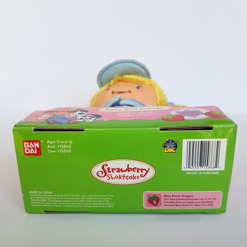 STRAWBERRY SHORTCAKE Berry Soft Friends Joggin' Days Angel Cake Rag Doll BOXED12