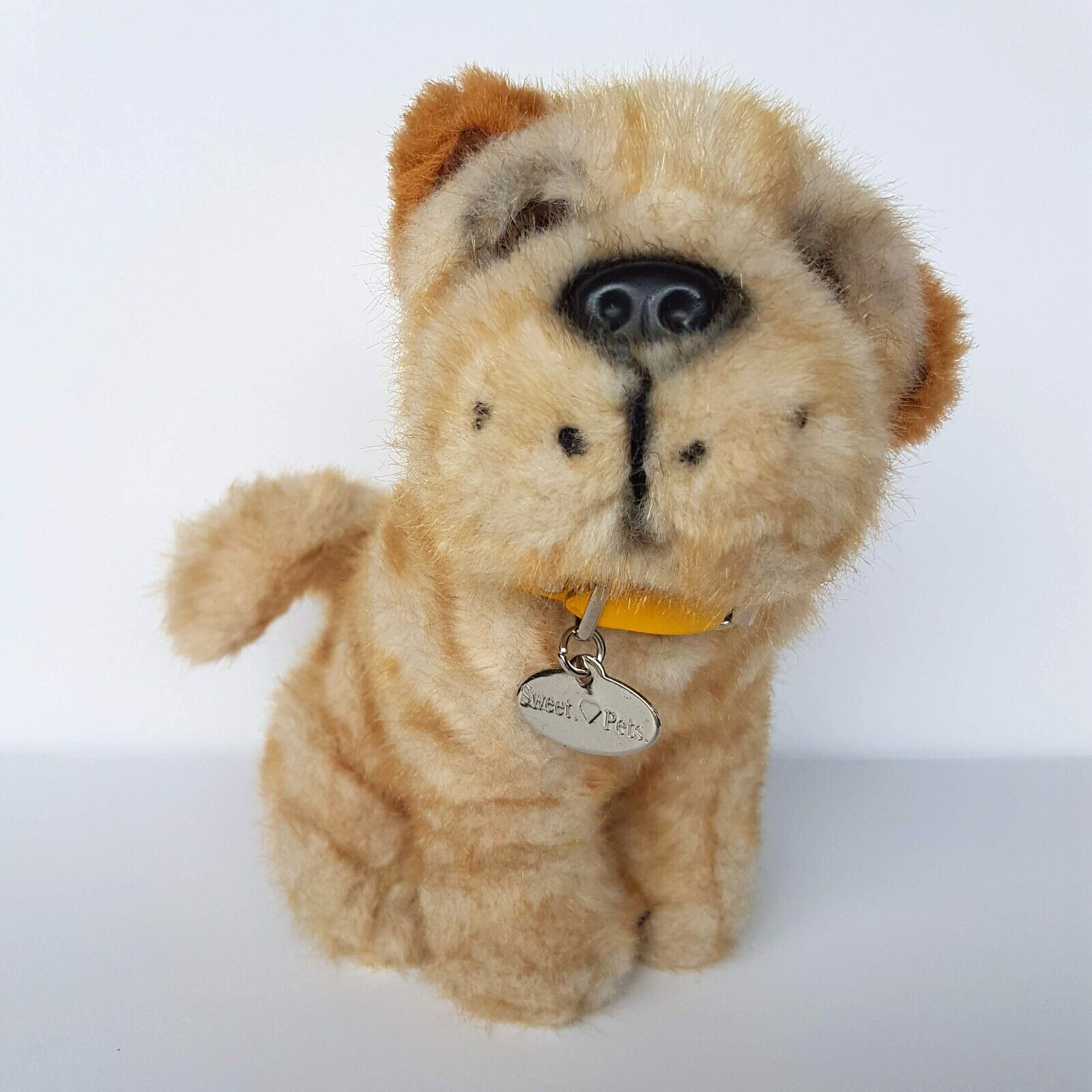 SHAR PEI Puppy DOG Playful Plush Stuffed Animal Small Soft Toy Cute Pet Collar0
