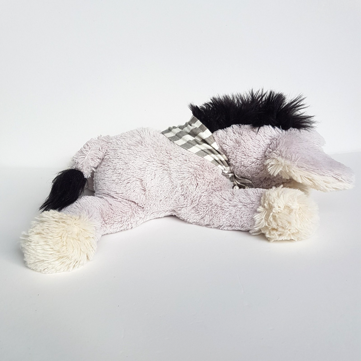Nana Huchy LAYING DONKEY Plush 32cm Soft Toy Stuffed Animal Grey Scarf Cuddly4