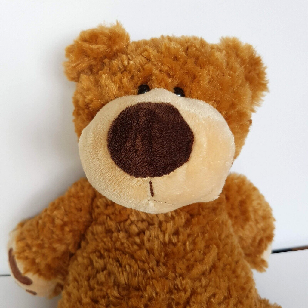 Korimco CARAMEL TEDDY BEAR Plush 33cm Stuffed Animal Soft Toy Sitting Cute Soft14
