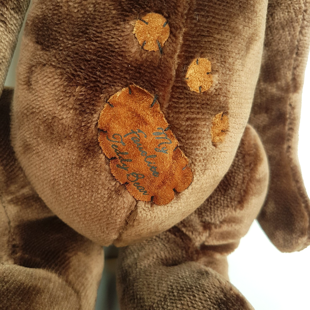 Russ WELLESLEY Teddy Bear Plush 42cm Velveteen RARE Stuffed Animal Soft Toy7