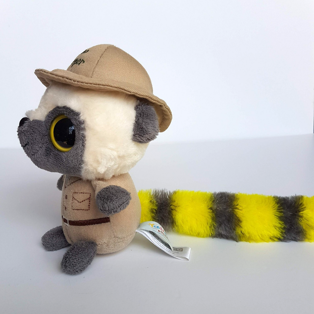 YooHoo Friends ZOO KEEPER LEMUR Plush Soft Toy Stuffed Animal 16cm Big Eyes Toy4