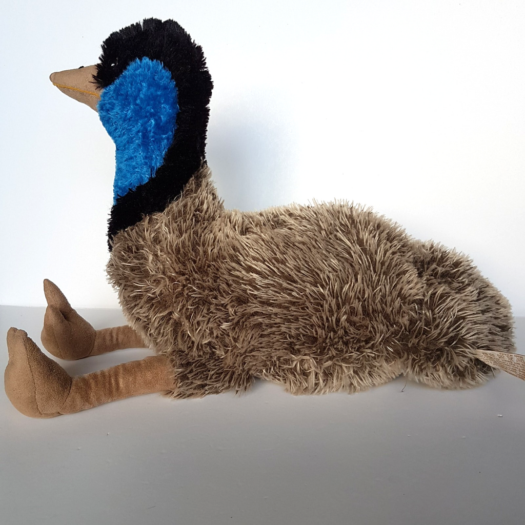 Minkplush Tomfoolery SHEILA EMU Plush Soft Toy Stuffed Animal Australian Bird2