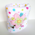Higgledee BABY FLOWER Polar Fleece Spots Cuddle Blanket Polka Dots 102 x 86cm0