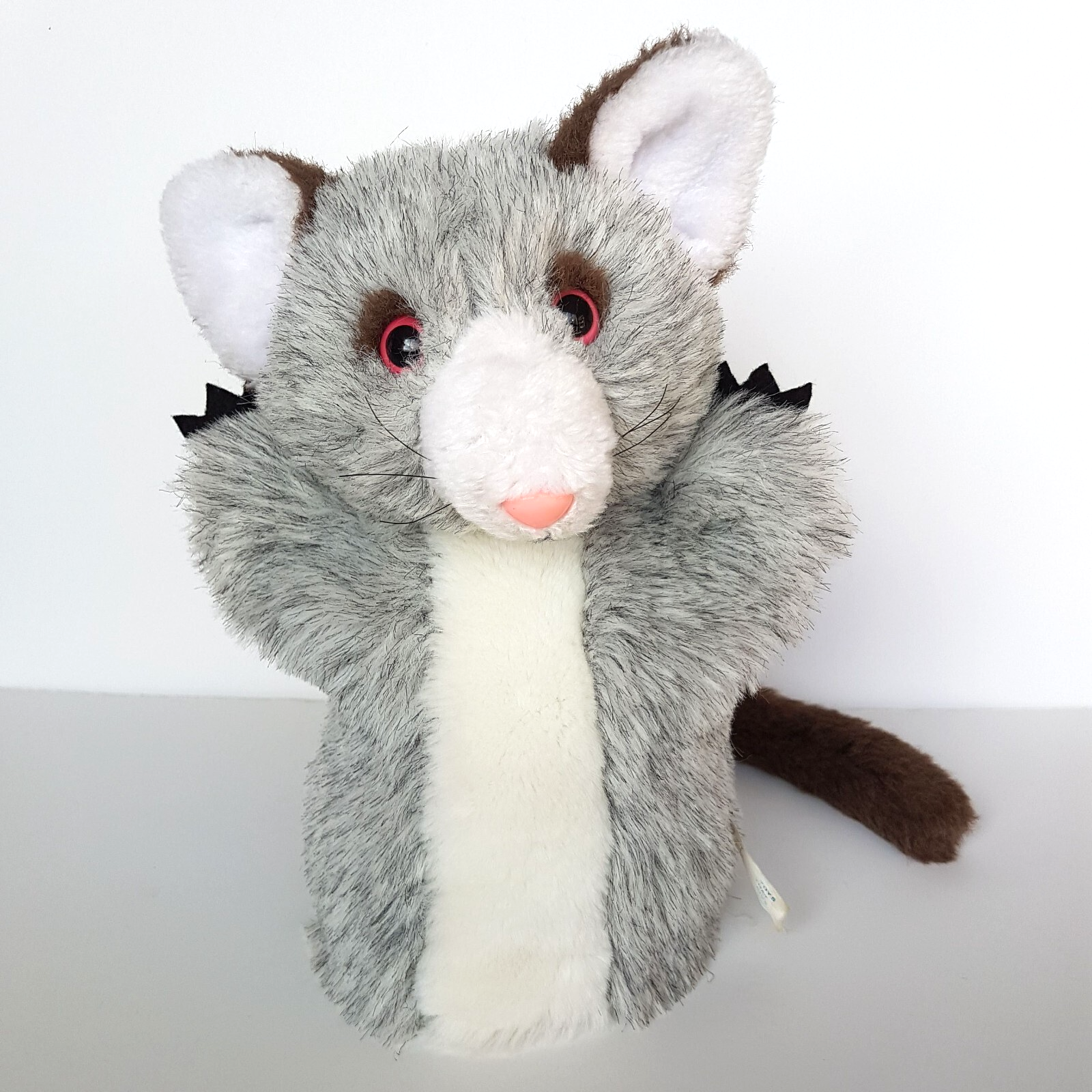 CA Australia POSSUM Hand Puppet Stuffed Animal Soft Toy Marsupial Vintage Cute0