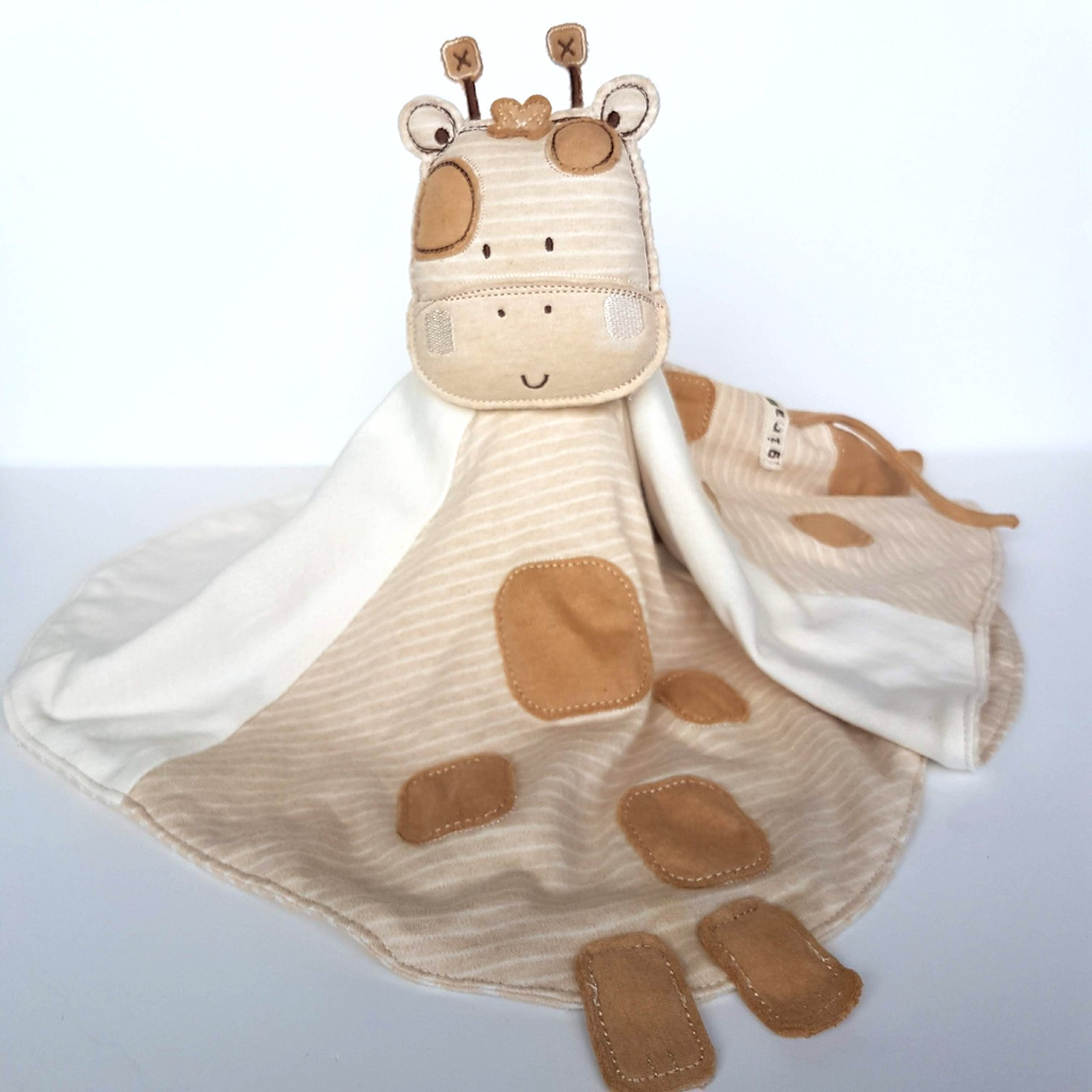 Nature's Purest GIRAFFE Baby Lovey Comforter Security Blanket Soft Toy Animal0