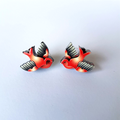 Erstwilder BETTY & BO SPARROW Red Bird Earrings Louisa Camille 2013 Stud 300-5000