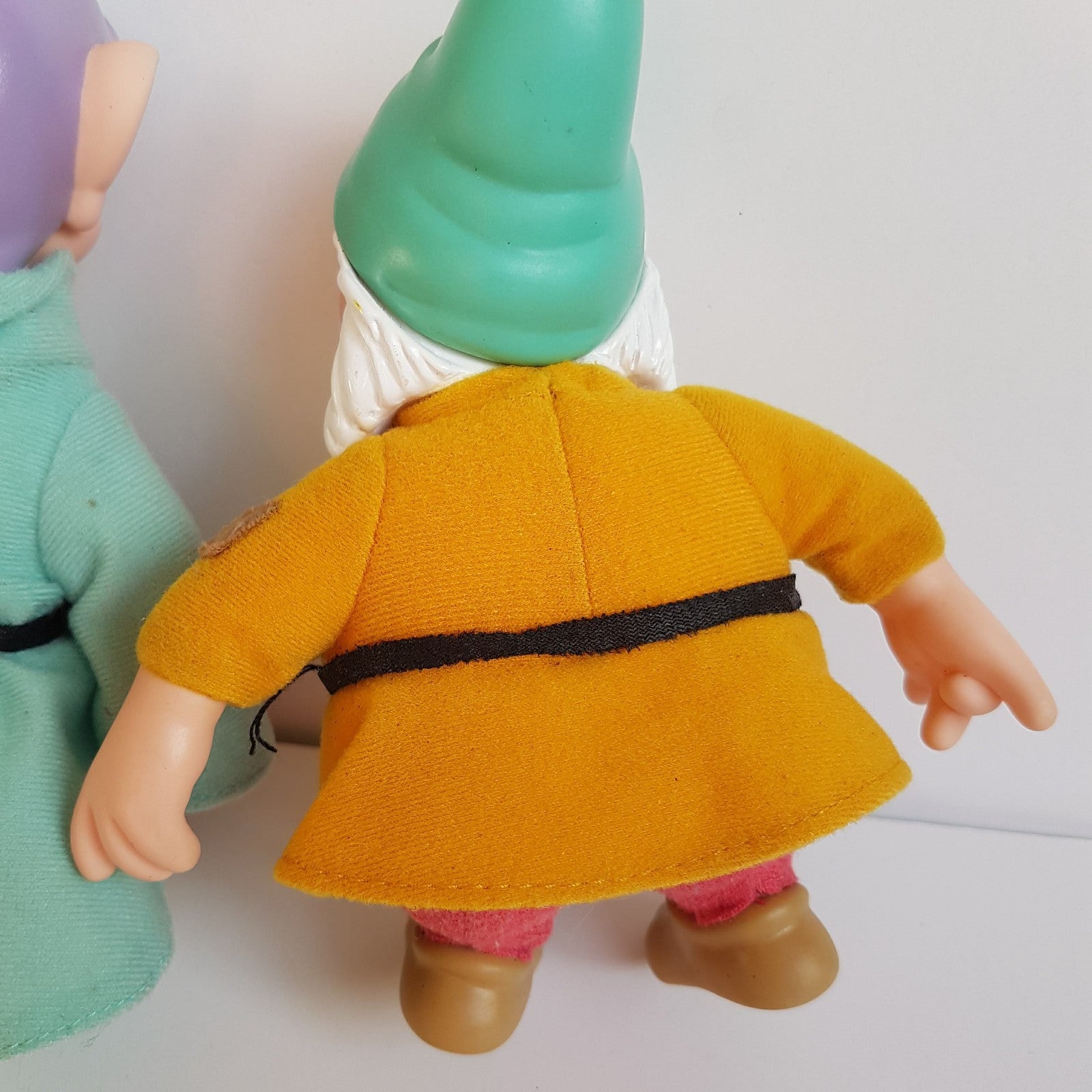 Applause SEVEN DWARFS Rubber Face Plush Soft Toy Dopey Bashful Happy Vintage Toy11