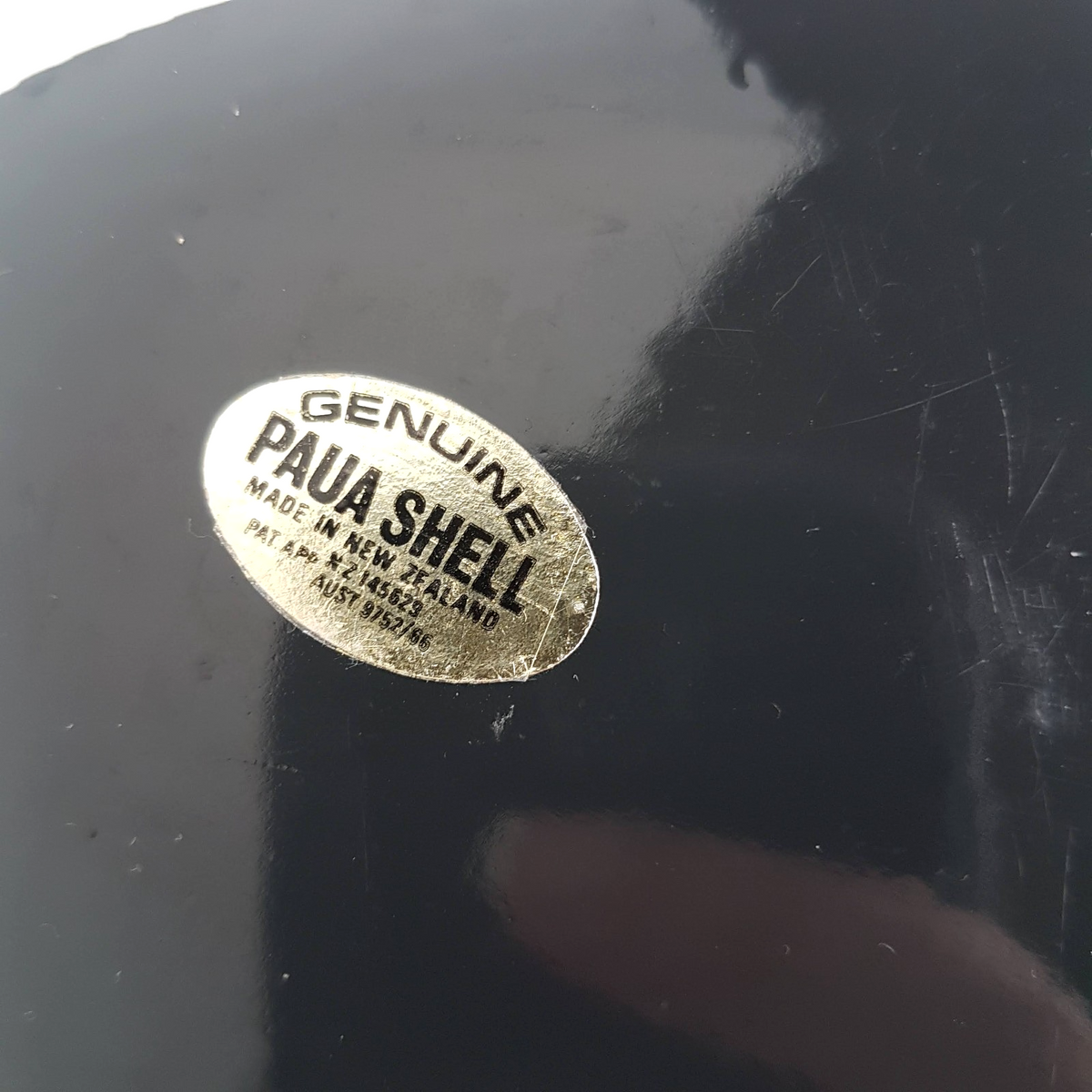 Vintage Genuine PAUA SHELL Small 11cm Flat Shallow Decorative Plate New Zealand4