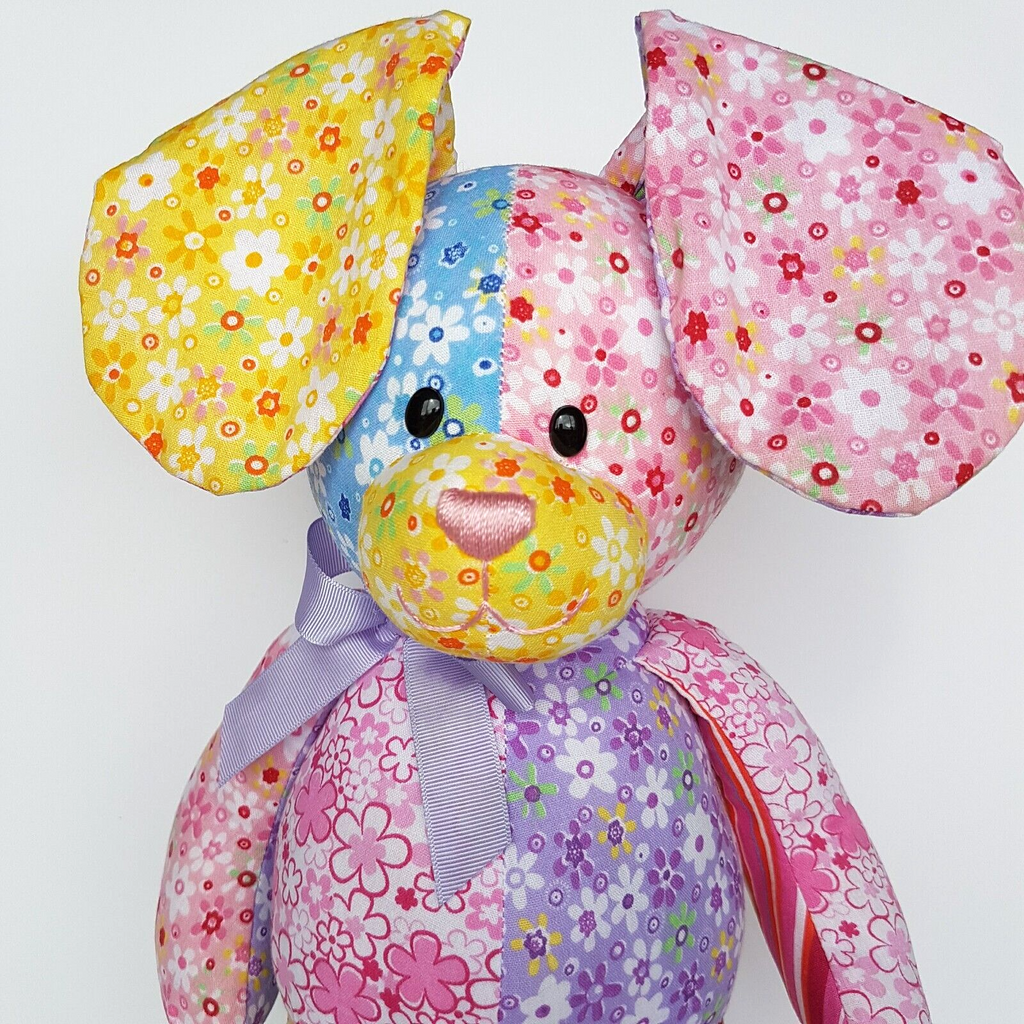 Gund FANCIFUL COLLECTION Bunny Rabbit 42cm Patchwork Plush Stuffed Animal Toy1