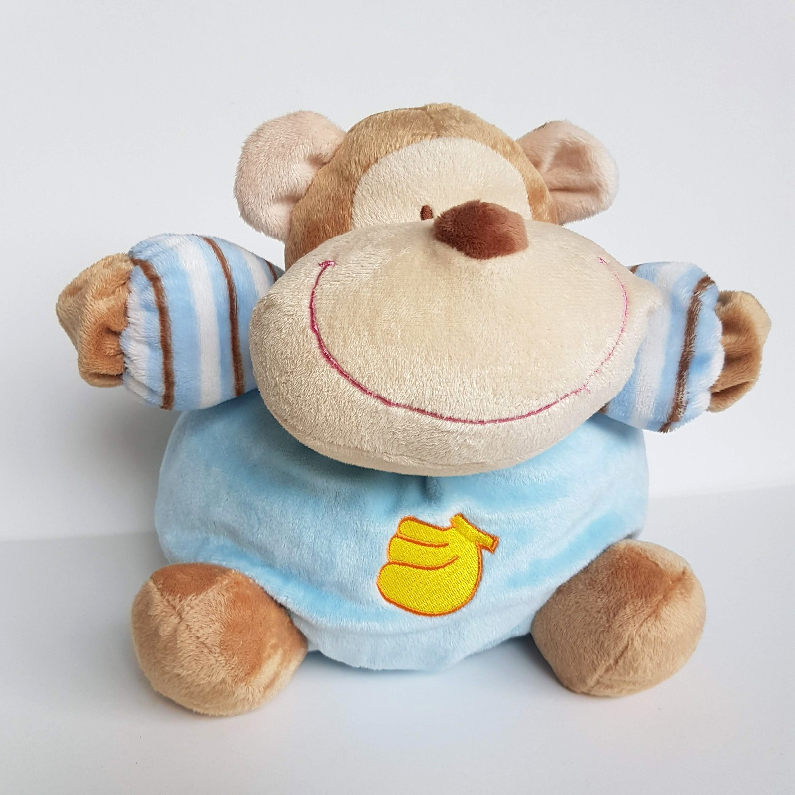 Tommee Tippee BANANA BLUE MONKEY Stuffed Animal 23cm Plush Soft Toy Baby Rattle1